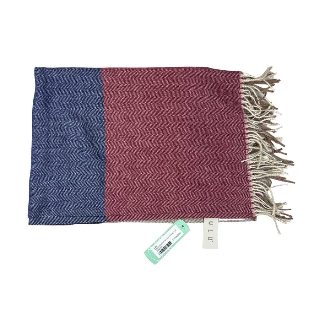 Lulu Stitch Fix‎ Maroon/Violet/Brown/Beige Shawl Scarf
